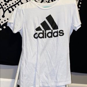 White adidas T-shirt